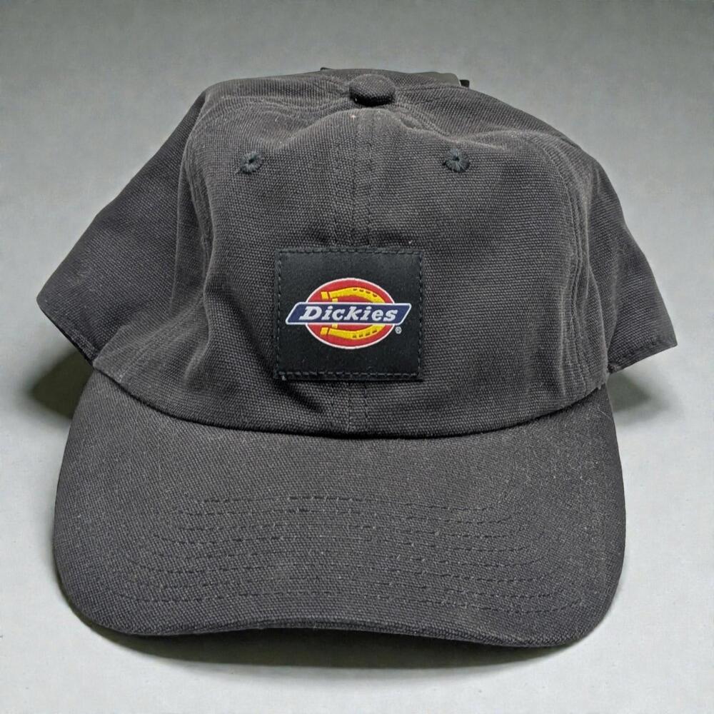 NWT Dickies Black Adjustable Baseball Cap Hat - WH300BK